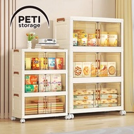 petistorage  38-80cm Plastic Folding Storage Cabinet Organizer Foldable Gap Storage Cabinet Box