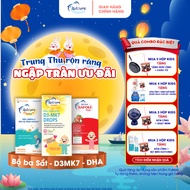 Bộ ba Avisure D3MK7 Avisure DHA smart Kid Avisure Safoli Drop bổ sung D3 DHA Sắt tinh khiết tự nhiên