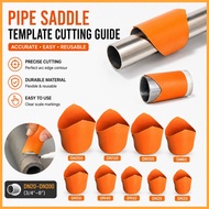 Precision Pipe Saddle Template Cutting Guide Arc Edge Contour Tool for Pipe Insulation Welding Insta