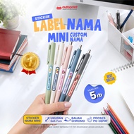 Custom Mini Name Stickers | School Child Name Labels | Waterproof Chromo Material | Pencil, Pen, Sta