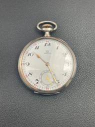 傳統機械手表  古董懷表 瑞士產歐米茄/Omega 純銀古