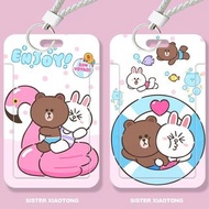 line friends 卡套 卡片套 八達通套 兔仔 pass套 證件套 收納袋 身分證套 多用途 brown choco 熊大 兔兔 雞仔 鴨仔 sally 公仔 生日禮物 送禮 家居 日用品 c