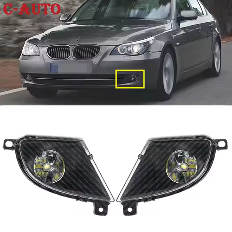Car Front Bumper Grille Driving Fog Light Lamp Replacement For BMW 5 Series E60 E61 520d 520i 523li 
