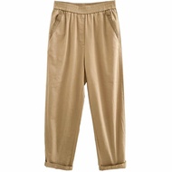 Summer Style Plus Size Women's Clothing Straight Loose Casual Pants Fat Sister Covering Fat Slimmer 