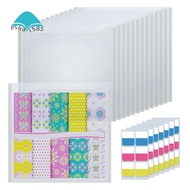 30.48X30.48cm Paper Storage, 50Pcs Clear Scrapbook Paper Storage Organizer Box For Cardstock