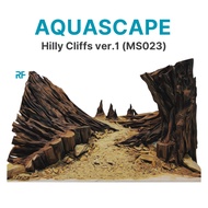 Mountain Wall Layout ver.1 mini fish tank decoration miniature size 30x20x20cm (Ms023)