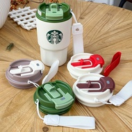 Cup Lid Adapt to Starbucks Stainless Steel Coffee Cup Accompanying Cup Desktop Cup 473ml Style Acces