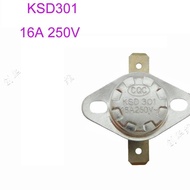 Thermostat KSD301 16A 250V 40 degrees 75 85 100 135 250C degrees  normally closed ceramic Anti-dry burning temperature switch