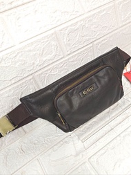 Kickers Genuine Leather Men Waist Bag& Chest Bag 78806 26cm2.5cm12cm