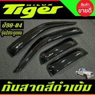 คิ้ว กันสาด คิ้วกันสาด คิ้วประตู ดำทึบ รุ่น 2ประตู+แคบ โตโยต้า ไทเกอร์ TOYOTA TIGER D4D 1998 - 2004
