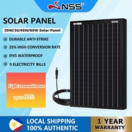 NSS Solar Panel 18V/20W/30W/45W/60W, DC solar panel charger