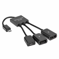 LQX 3 in 1 Micro USB OTG Hub Fast Charging Cable Adapter