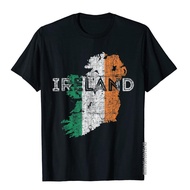 Ready Stock XS-6XL Irish Map And Flag Souvenir Distressed Ireland T-Shirt Tees Prevalent Chinese Sty