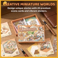 [Chday-t] 3D Landscape Stiers Miniature Scene Book Series 40Pcs Scrapbooking Album Decoration Creati