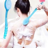 Extra Long Handle Bath Brush For Back Scrubbing (14.37 Inch) Shower Exfoliating Brush With Soft Bris