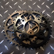 {XZ} MSX125 RK428 Chainring Set/Steel Plate/YX Parts Aluminum Alloy 37 Chainring/DID Gold Chain/RK C