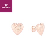 HABIB Gold Earrings in 375/9K Rose Gold XXDCNSE8622-R