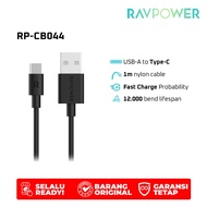 Ravpower USB A to Type-C 1.0M Nylon Cable Black [RP-CB044]