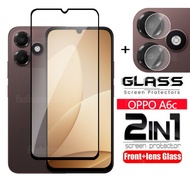 For OppoA6C 5G 2 in 1 Screen Protector Tempered Glass Film For Oppo A6C A6S A6X A6t pro A6tpro A6Pro