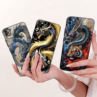 For Tecno Pop 4 Case BC2c BC1s Luxury Dragon Cool Tiger Lion Painted Soft Silicone Back Cover For Te