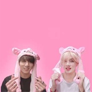 ✨現貨✨防彈少年團同款 💜🐷💜小豬 帽子 頭套 BTS💜金泰亨 田柾國 朴智旻 閔玧其  鄭號錫 金碩珍 金南俊