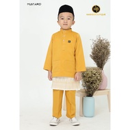 Habibi Boutique | Baju Melayu Kids | Mustard