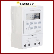 OIWLSAX321 Programmable Timer, AC 220V Microcomputer Digital Timer Switch, Smart Home 1W Power 1Min 