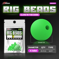 Stopper GID Hayumake Rig Beads Manik Manik Glow In the dark untuk bahan Rangkaian Pancing Kotrekan A