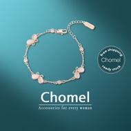 CHOMEL Singapore Butterfly Bracelet for women 18K Gold Plated gelang tangan chain cute diamond Jewel
