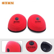 OTOM 2 Pcs Motorcycle Air Filters Pit Bike Parts Cleaner Cover For KTM HUSQVARN EXC EXC-F SXF XCF-W 
