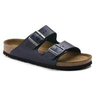 Birkenstock Arizona Soft Footbed Oiled Leather Unisex Regular Width Sandals in Blue