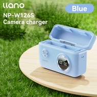 LLANO NP-W126s Camera Charger Dual charging ports LED Display with SD Card Storage Function compatib