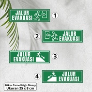 Waterproof Evacuation Route Stickers Emergency Evacuation Sign Stickers