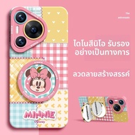 Nohon | เคสโทรศัพท์สำหรับ Huawei Pura80 Pura70pro P60 P50 P40 P80pro พร้อมขาตั้งและกระจกป้องกันแรงกร