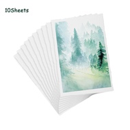 10-20 Sheets Thick Watercolor Paper with Deckle Edge A6 300 GSM Cotton Textured Handmade Papers for 