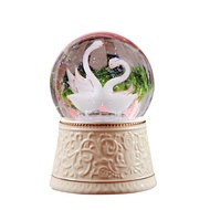 LOVE FOR YOU Music Box Swan Music Box Color Changing LED Lights Snowball Girl Ladies Mom Children Baby Daughter Girlfriend Birthday Mother's Day Christmas Valentine's Day Gift