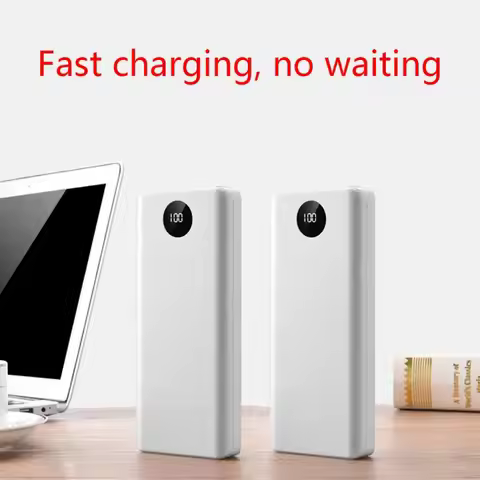 DIY 8x 18650 Battery Power Bank Case QC 3.0 Digital Display Power Bank Shell 18650 Battery Power Cha