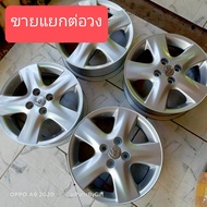 (ราคาขายแยก 1 วง) ล้อแม็กToyota Vios-Yarisแท้ ทำสีใหม่งานสวย ขอบ15 #15x5-1/2J #4รู100 #ดุม54.1 มม. ม