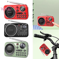 FM Radio Digital Radio TF/USB Portable Mini Radio Bluetooth-Compatible 5.0 Speak [wohoyo.sg]