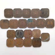 1Set20pcs 1Cent Coin 1919-1957 Straits Settlement Malaya King George V+King George VI+Queen Elizabet