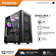 Segotep Endura 1 PC Case (E-ATX / ATX / M-ATX / ITX supported) (Cooling Fans, Graphics Card, Motherboard not Included)