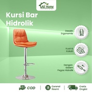 Aihome Living Modern Bar Chair Cafe Chair Bar Stool Hydraulic Swivel Soft Kitchen Bar Chair Backrest