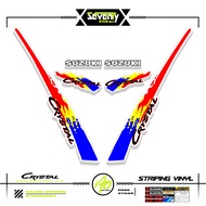STRIPING SUZUKI CRYSTAL TUNE MOTIF X8 STICKER CRYSTAL TUNE CUSTOM STICKER ORIGINAL CRYSTAL MOTORCYCL