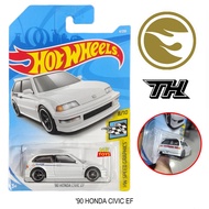 90 HONDA CIVIC EF (STH) ( SUPER TREASURE HUNT STH ) โมเดลรถเหล็ก Hot wheels ขแงแท้ โมเดลรถเหล็ก hot