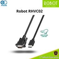 ROBOT RHVC02 HDMI To VGA Kabel Male To Male 1080P FHD Resolution