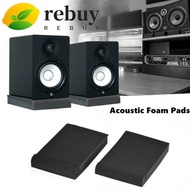 REBUY Speakers Sponge Shockproof 1Set Speakers Isolation Panels Sound Isolation Pads Subwoofer Deskt