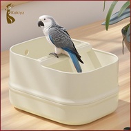 [kokiya] Bird Perch Stand with Detachable Base Parrot Training Perch Easy Maintenance Equipment for 