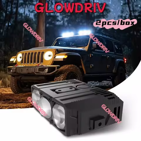 LED lights THREE-LED LENS LAMP 2PCS HIDDEN TYPE 85W 6500K Projector Fog Lights for car Trucks SUV UT
