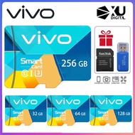 Vivo 16GB การ์ดหน่วยความจำความเร็วสูง Micro SD Card XC Microsd กล้องเฝ้าระวังมือถือ TF Card C10 10 32GB 64GB แฟลชการ์ดมือถือ512GB 256GB 128GB การ์ดหน่วยความจำ