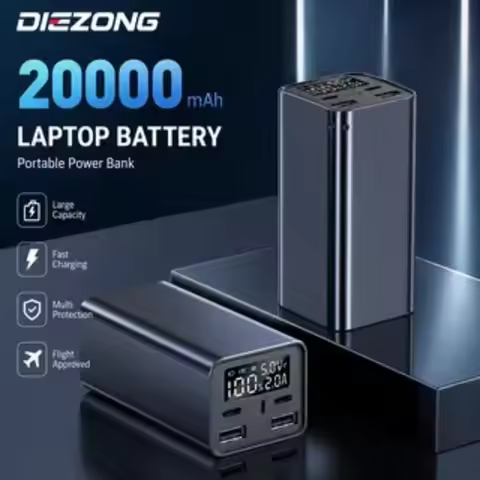 Power Bank 20000mAh 65W PD Fast Charging Type-C Portable Charger Mobile Phone Powerbank For iPhone L